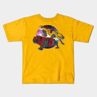 Big Colorful  Cats Kids T-Shirt